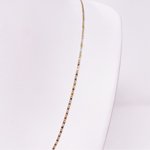 Stainless Steel Silver & Gold Necklace - Picture 9 of 14